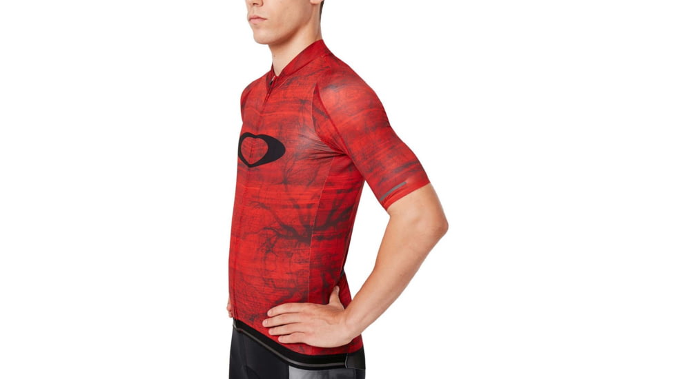 Oakley Aero Jersey Tops - Mens, Fired Forest P, Large, 434359-4FF-L