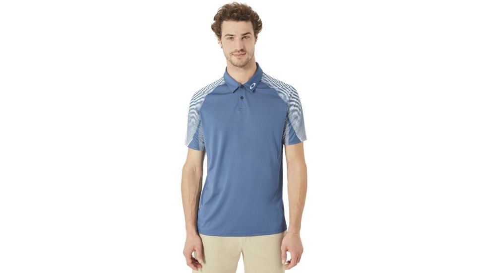 Oakley Aero Motion Sleeve Polo - Mens, Ensign Blue, Medium 434032-64W-M
