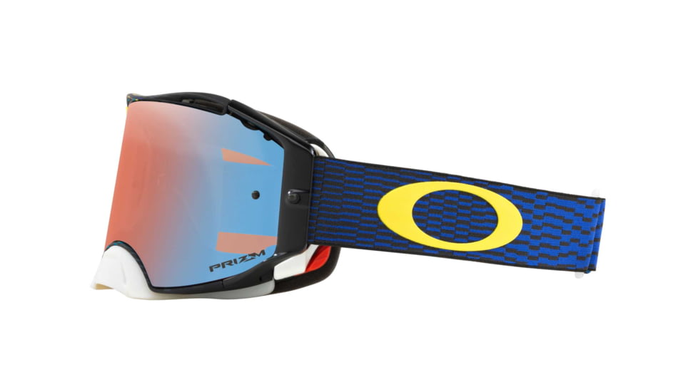 Oakley Airbrake MX Goggles w/Prizm MX Sapphire, Blue/Yellow, OO7046-77