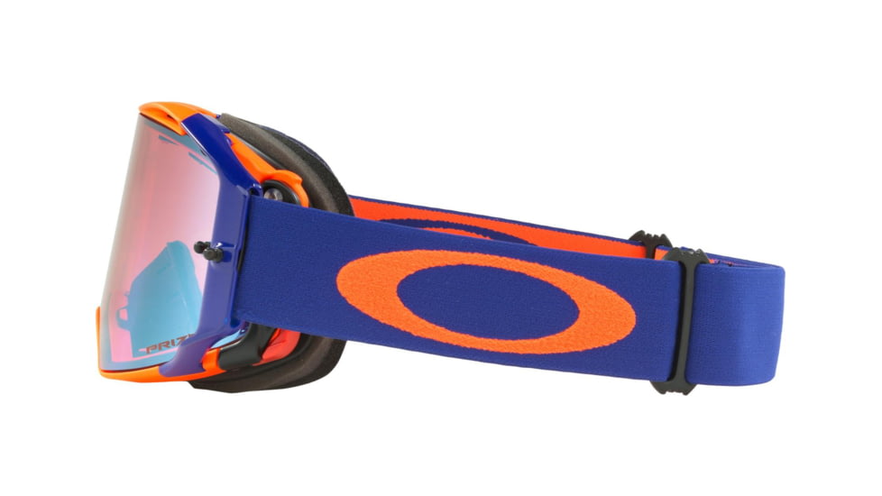 Oakley Airbrake MX Goggles w/Prizm MX Sapphire, Orange/Blue, OO7046-61