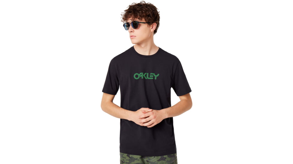 Oakley Allover Logo Tee - Men's, Blackout, Extra Small, 457939-02E-XS