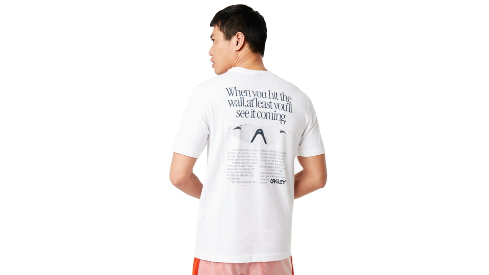 Oakley Back Ad Heritage Tee - Mens, White, Large, 457695-100-L