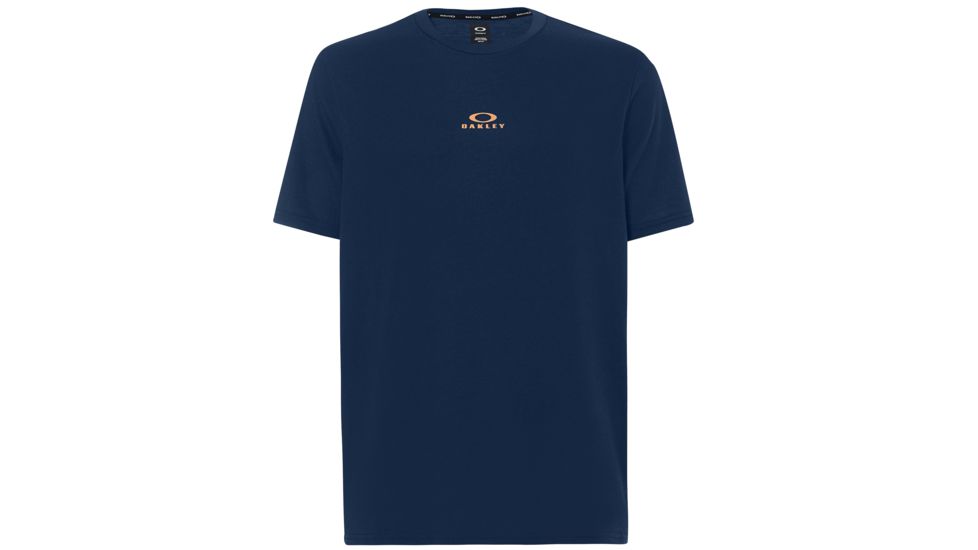 Oakley Bark New Short Sleeve - Mens, Fathom, Extra Large, 457131-6AC-XL
