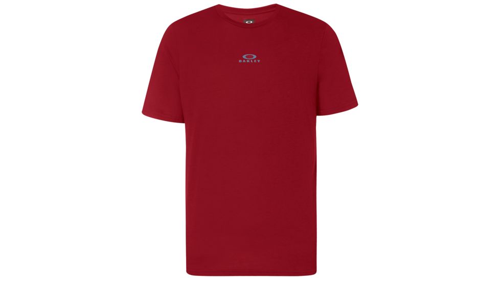 Oakley Bark New Short Sleeve - Mens, Raspberry, Extra Large, 457131-45A-XL