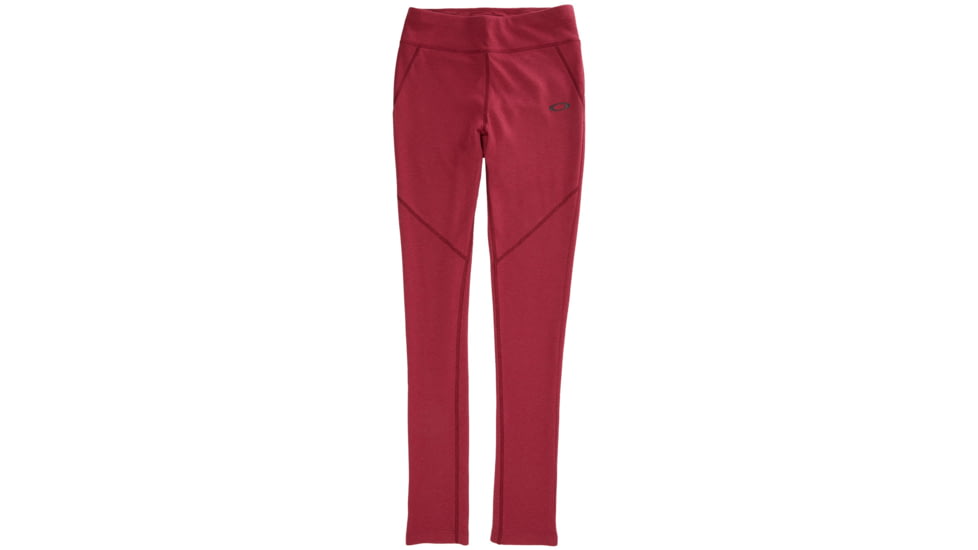 Oakley Base Leggings - Womens, Burgundy, Medium, 532343-402-M