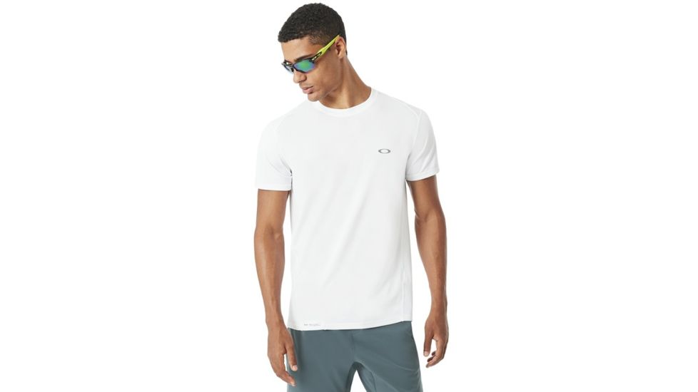 Oakley Base Short Sleeve - Mens, White, Extra Large, 434006-100-XL