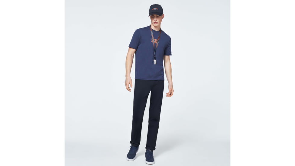 Oakley Bold O-Grip Short Sleeve Tee - Mens, Foggy Blue, Extra Large, FOA400579-6FB-XL