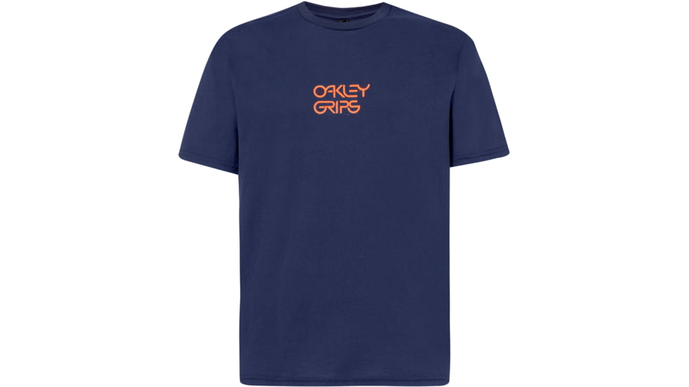 Oakley Bold O-Grip Short Sleeve Tee - Mens, Foggy Blue, Extra Large, FOA400579-6FB-XL