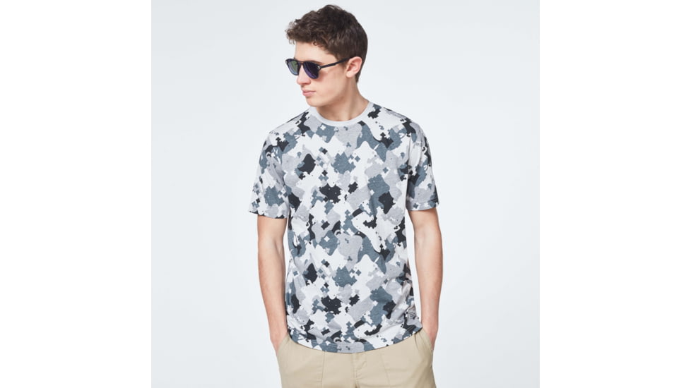 Oakley Cadpat Camo Short Sleeve Tee - Mens, Cadpat Grey Camo P, Large, FOA400039-94U-L