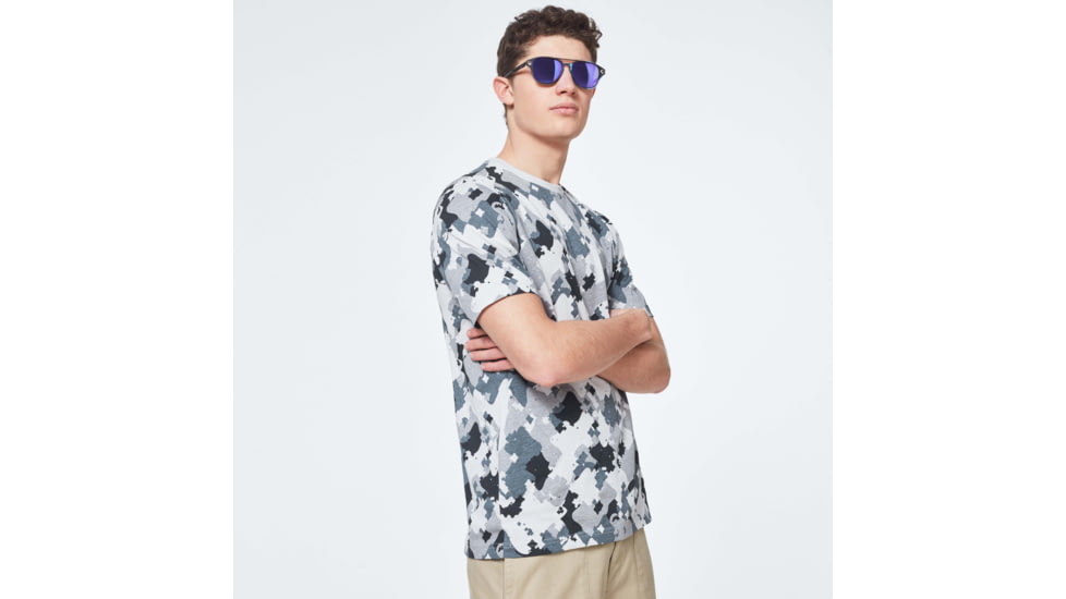 Oakley Cadpat Camo Short Sleeve Tee - Mens, Cadpat Grey Camo P, Large, FOA400039-94U-L