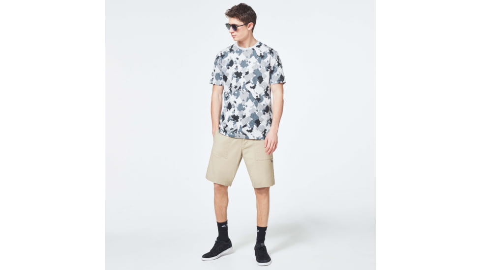 Oakley Cadpat Camo Short Sleeve Tee - Mens, Cadpat Grey Camo P, Large, FOA400039-94U-L