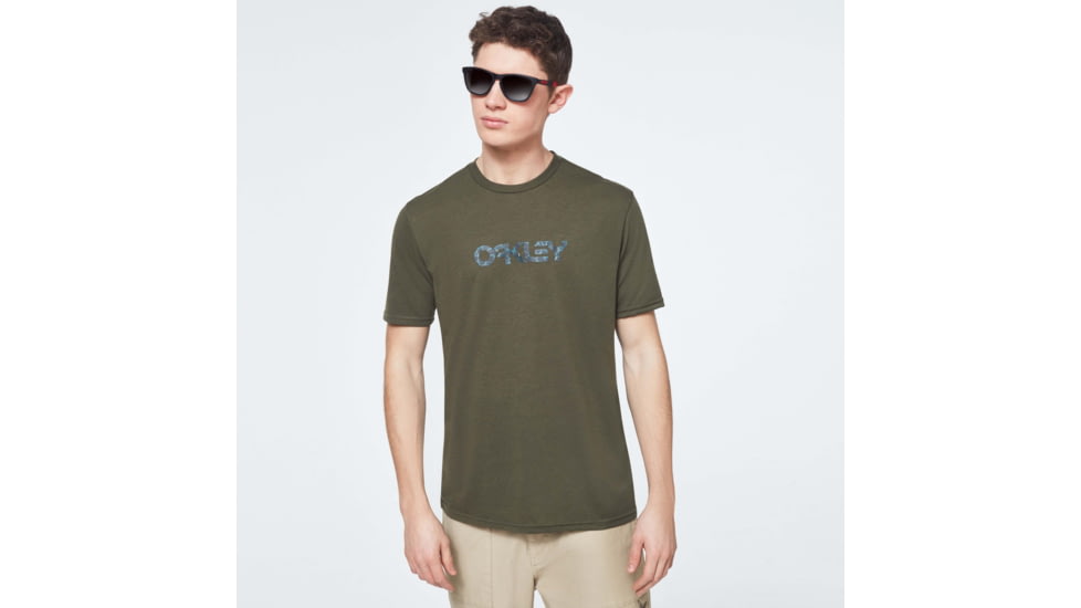 Oakley Camo B1B Logo Short Sleeve Tee - Mens, New Dark Brush, Medium, FOA400034-86L-M