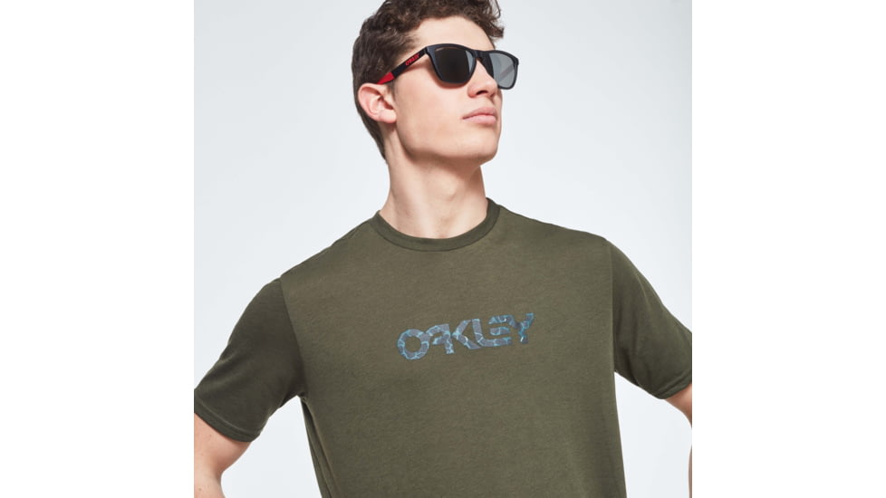 Oakley Camo B1B Logo Short Sleeve Tee - Mens, New Dark Brush, Medium, FOA400034-86L-M