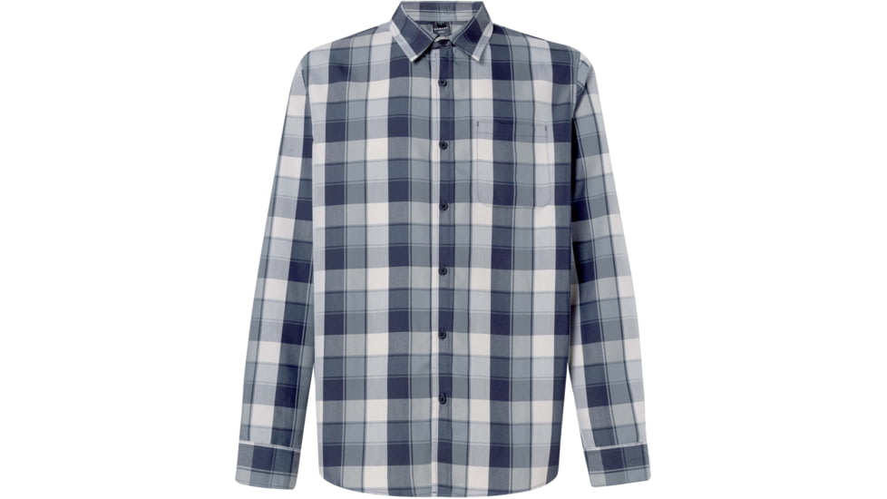 Oakley Checked Woven Long Sleeve Shirt 5 - Mens, Grey Scale Check, Extra Large, FOA400537-9DF-XL