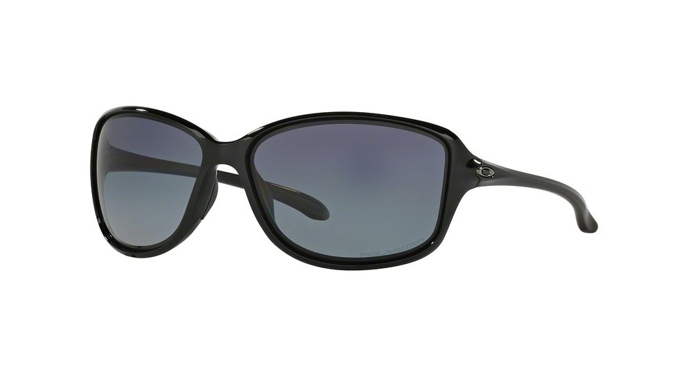 Oakley COHORT OO9301 Sunglasses 930104-61 - Polished Black Frame, Grey Gradient Polarized Lenses
