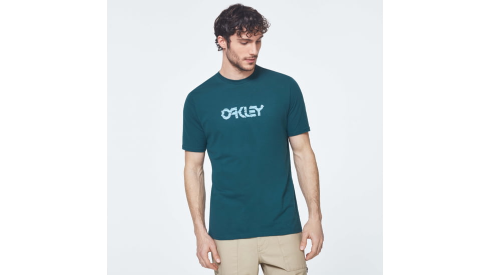 Oakley Cut B1B Logo Short Sleeve Tee - Mens, Pine Forest, Extra Small, FOA400037-73N-XS