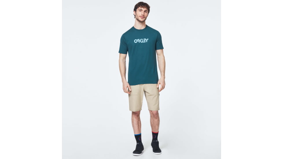 Oakley Cut B1B Logo Short Sleeve Tee - Mens, Pine Forest, Extra Small, FOA400037-73N-XS