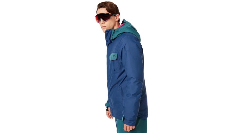 Oakley Division Evo Insulated Jacket 2L 10K - Mens, Poseidon, Large, 412786-6A1-L