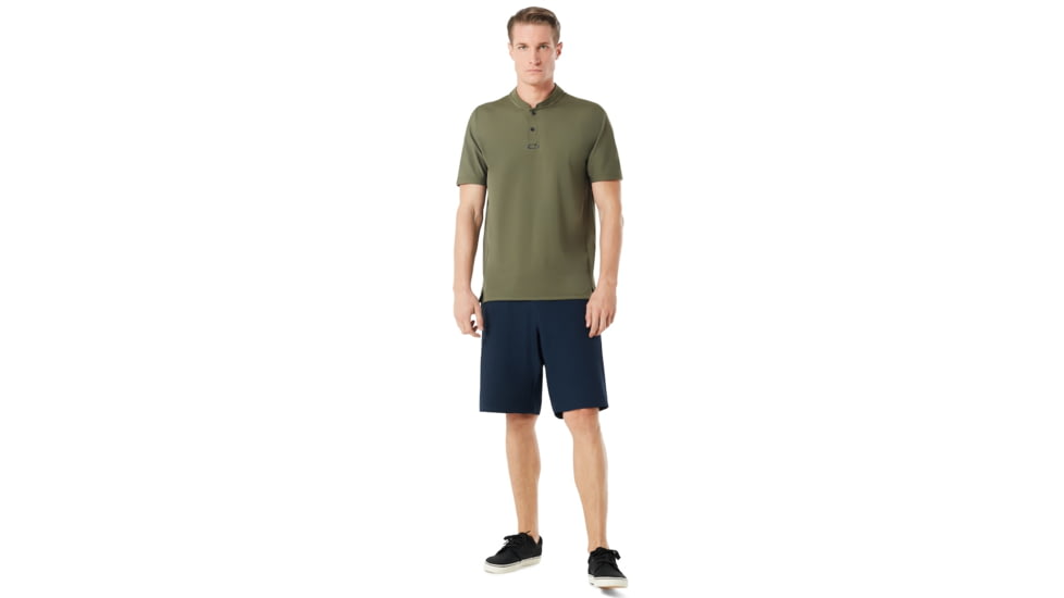 Oakley Engineered Short Sleeve Polo Bomber Collar - Mens, Dark Brush, Medium, 434221-86V-M