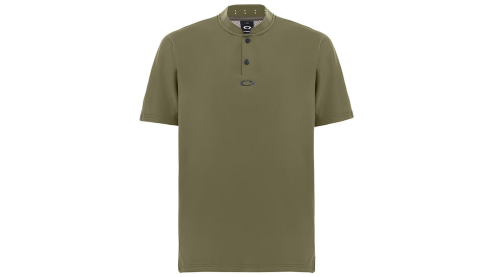 Oakley Engineered Short Sleeve Polo Bomber Collar - Mens, Dark Brush, Medium, 434221-86V-M