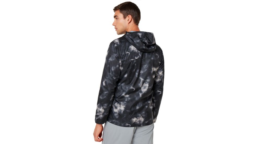 Oakley Enhance Graphic Wind Warm Jacket 9.7 - Mens, Black Print, Extra Large, 412822-02E-XL