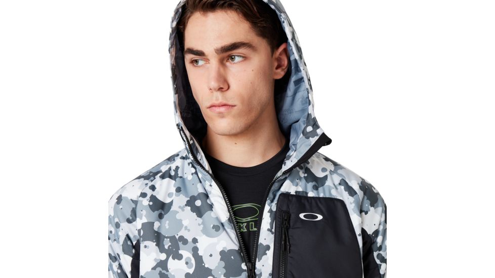 Oakley Enhance Insulation Jacket 9.7 - Mens, White Print, Medium, 412823-186-M