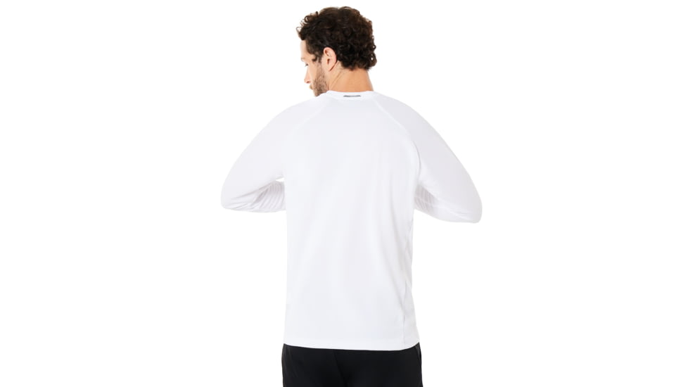 Oakley Enhance Long Sleeve Crew 8.7.02 - Mens, White, Large, 434249-100-L