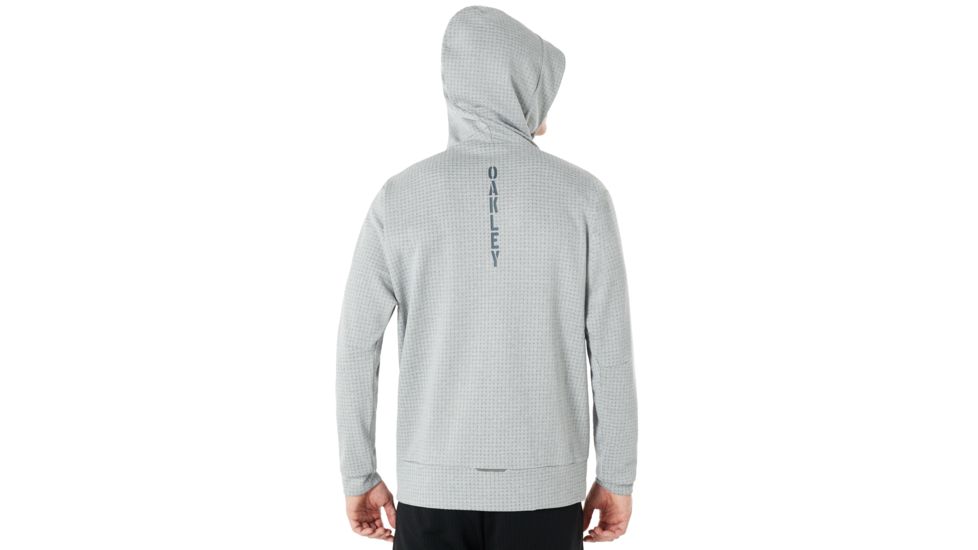 Oakley Enhance Technical Fleece Jacket Grid 8.7 - Mens, Light Heather Grey, 2XL, 461668-22K-XXL