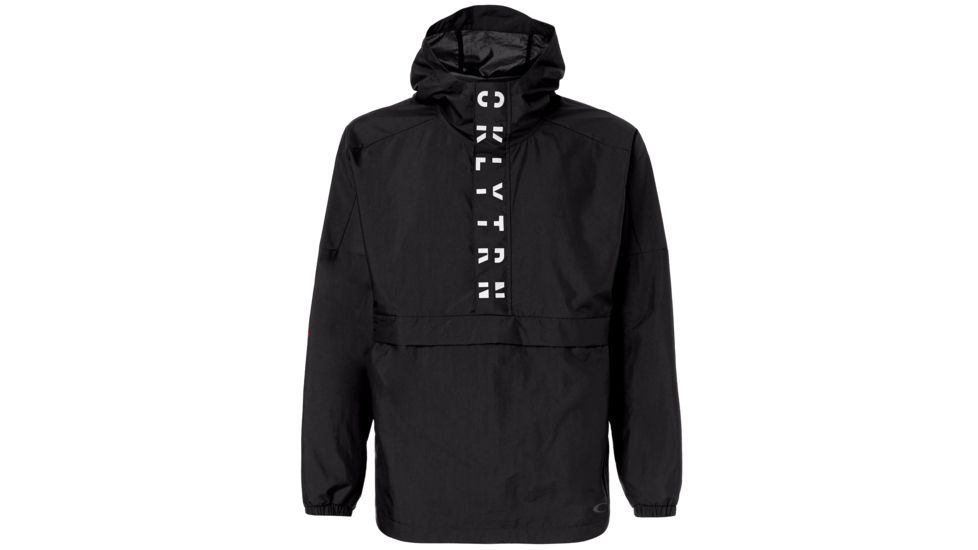 Oakley Enhance Wind Anorak Jacket 2.7 - Mens, Blackout, Extra Large, 412820-02E-XL