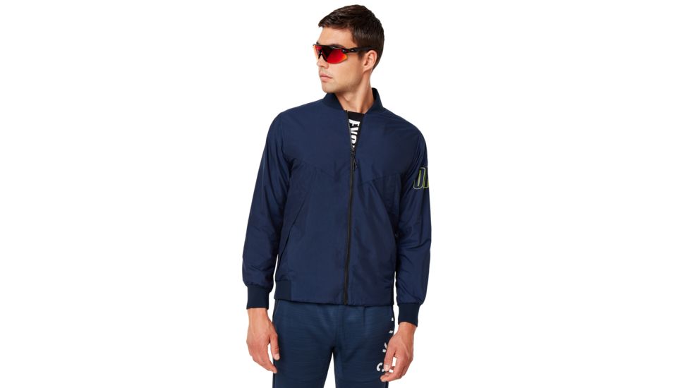 Oakley Enhance Wind Warm Mil Jacket - Mens, Foggy Blue, Medium, 412819-6FB-M