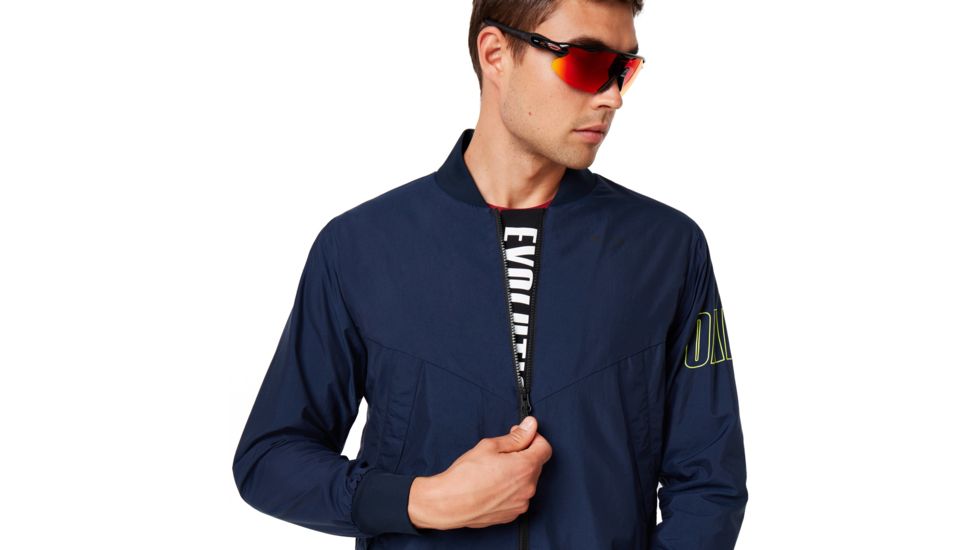 Oakley Enhance Wind Warm Mil Jacket - Mens, Foggy Blue, Medium, 412819-6FB-M