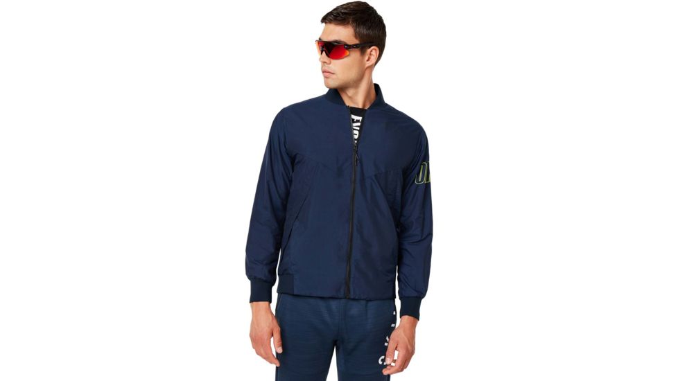 Oakley Enhance Wind Warm Mil Jacket - Mens, Foggy Blue, Large, 412819-6FB-L