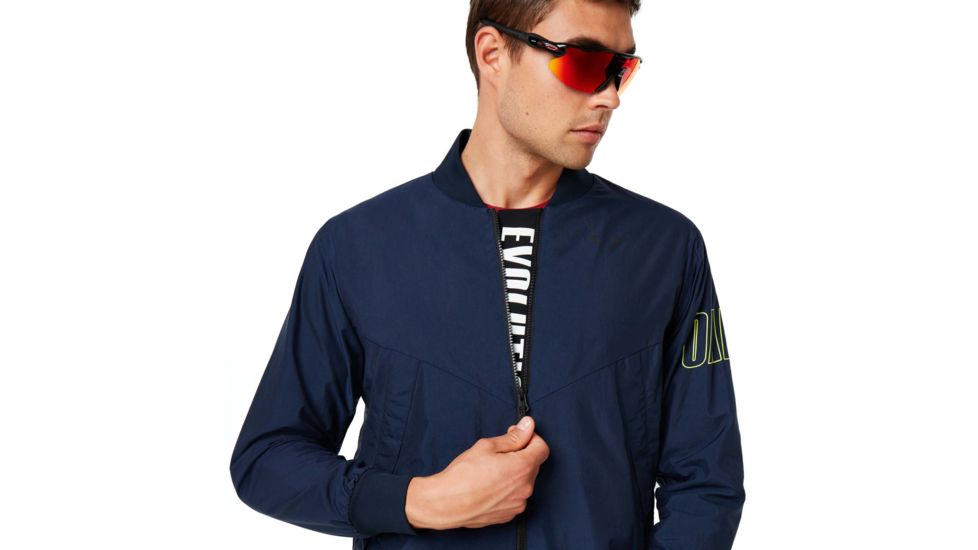 Oakley Enhance Wind Warm Mil Jacket - Mens, Foggy Blue, Large, 412819-6FB-L