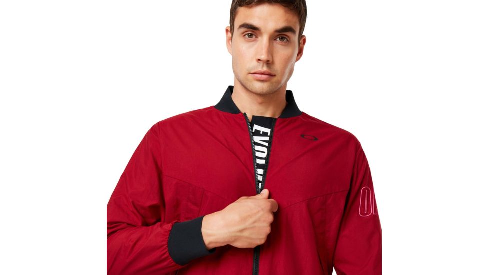 Oakley Enhance Wind Warm Mil Jacket - Mens, Raspberry, Large, 412819-45A-L