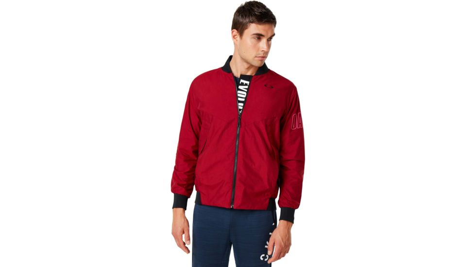 Oakley Enhance Wind Warm Mil Jacket - Mens, Raspberry, Large, 412819-45A-L