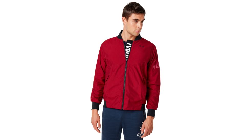 Oakley Enhance Wind Warm Mil Jacket - Mens, Raspberry, Medium, 412819-45A-M