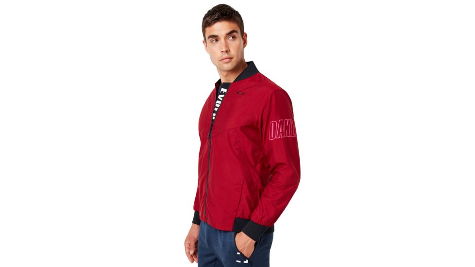 Oakley Enhance Wind Warm Mil Jacket - Mens, Raspberry, Medium, 412819-45A-M