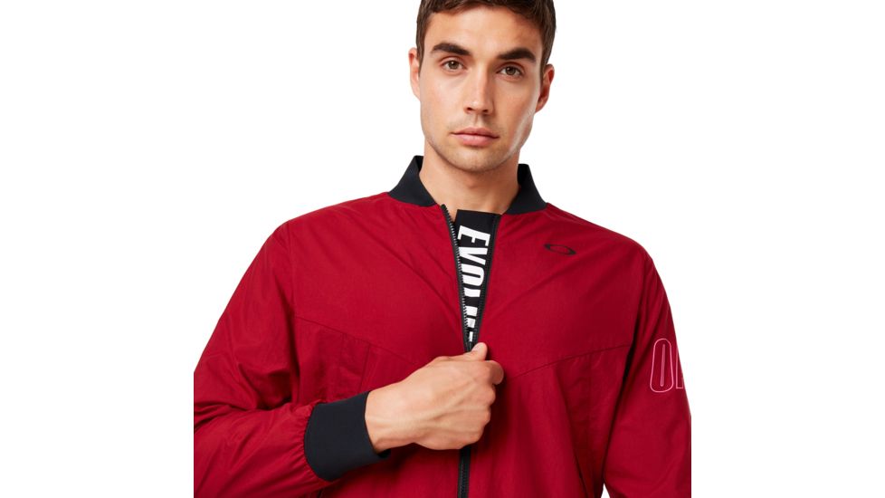 Oakley Enhance Wind Warm Mil Jacket - Mens, Raspberry, Medium, 412819-45A-M