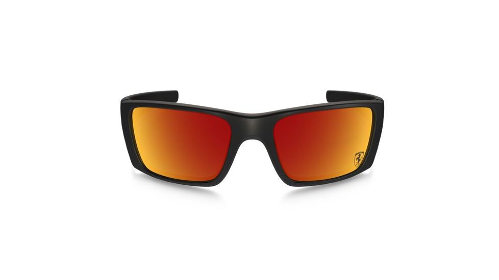 Oakley Fuel Cell Sunglasses Matte Black Frame, Ruby Iridium Lens-OO9096-A8