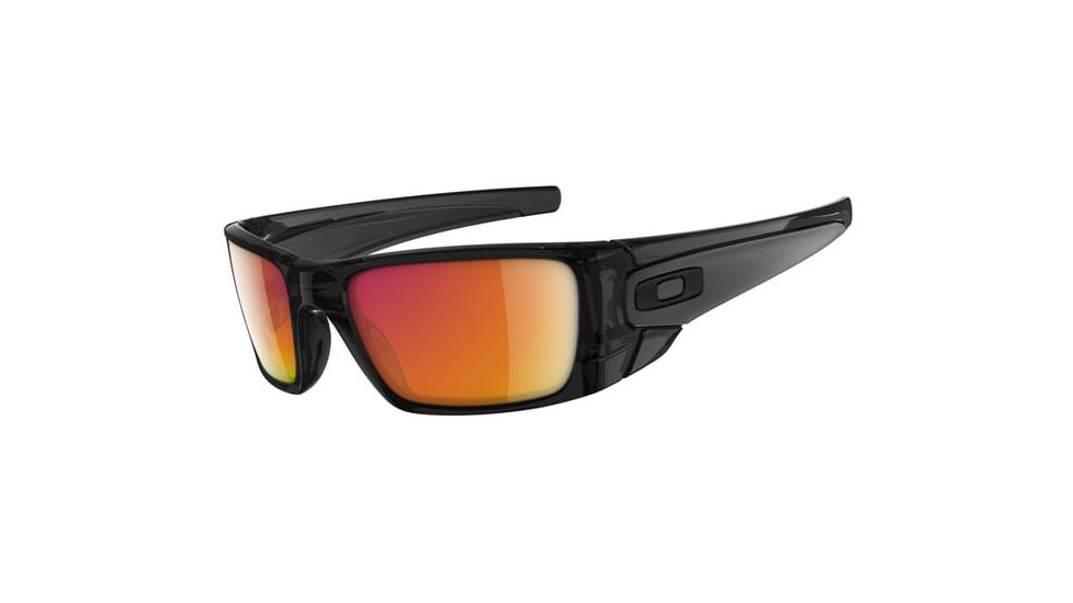 Oakley Fuel Cell Sunglasses, Ruby Iridium Lens, Polished Black Ink Frame OO9096-86