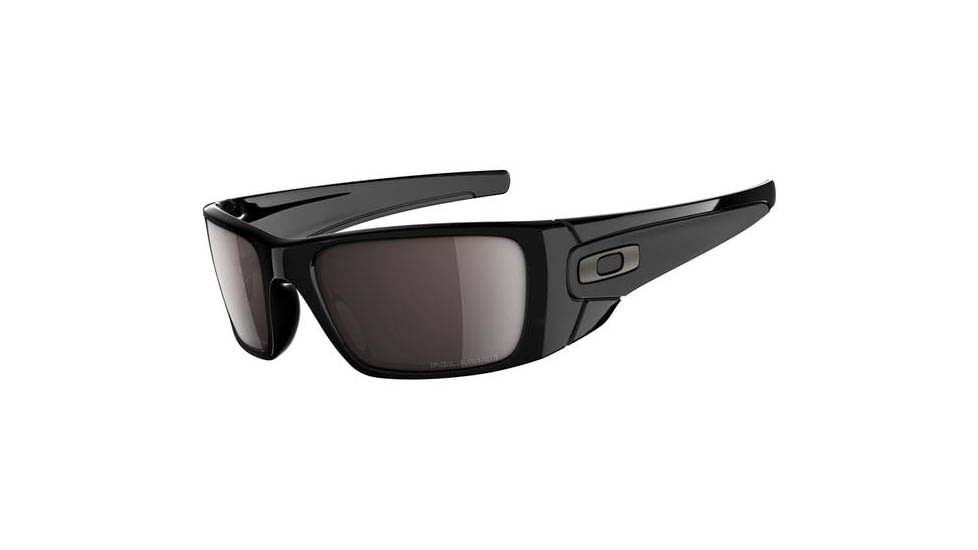 Oakley Fuel Cell Sunglasses - Polished/Matte Black Frame w/ OO Grey Plrz Lenses OO9096-21