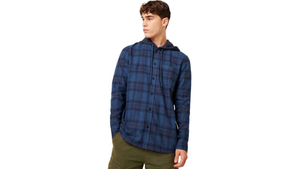 Oakley Icon Hooded Shirt - Mens, Foggy Blue, Large, 401925-6FB-L