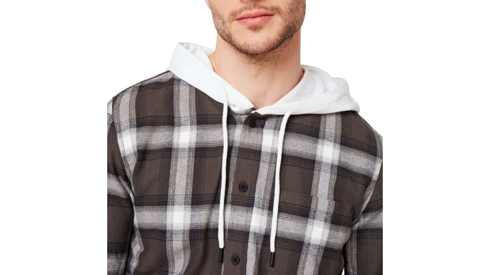 Oakley Icon Hooded Shirt - Mens, White, Small, 401925-100-S