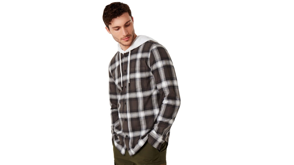 Oakley Icon Hooded Shirt - Mens, White, Small, 401925-100-S