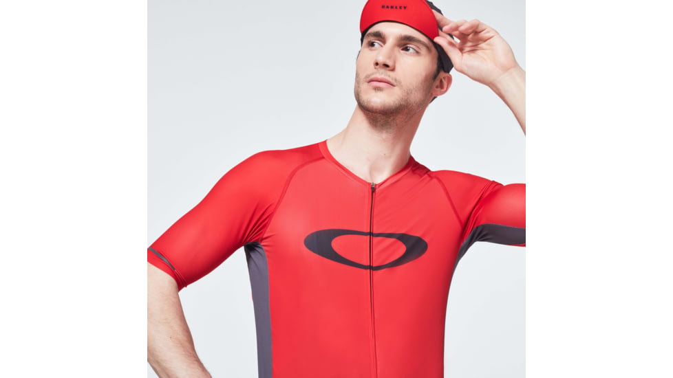 Oakley Icon Jersey 2.0 Cycling T-Shirt - Mens, High Risk Red, Large, FOA400596-43A-L