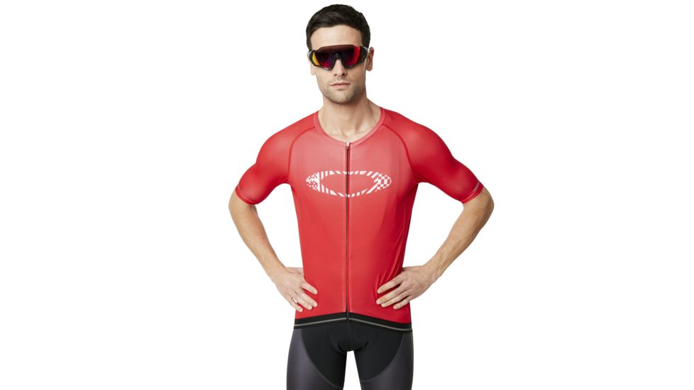 Oakley Icon Jersey - Mens, Red Line, Medium, 434361-465-M
