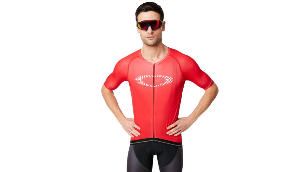 Oakley Icon Jersey - Mens, Red Line, Extra Small, 434361-465-XS