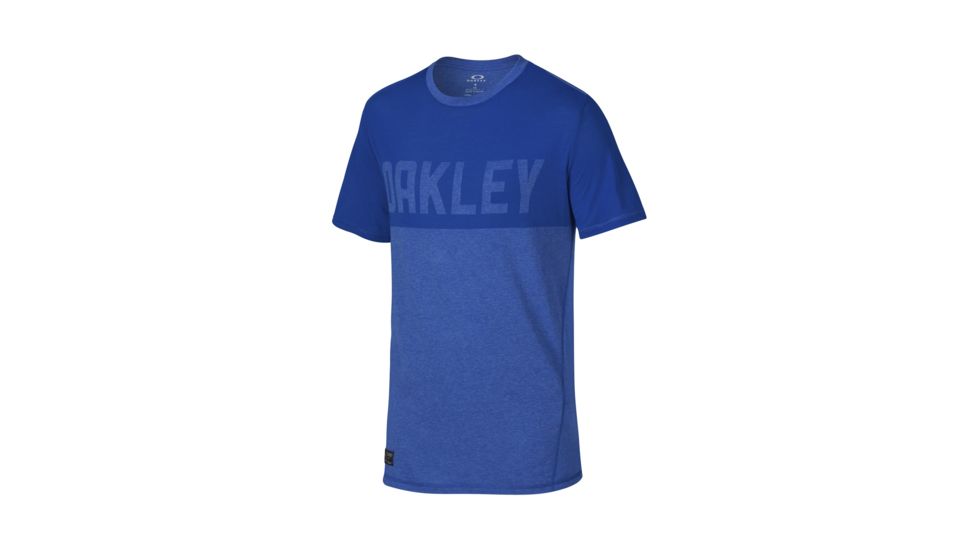 Oakley Icon Ridge Short Sleeve Top - Mens, Jet Black Heather, Large 433583-01S-L