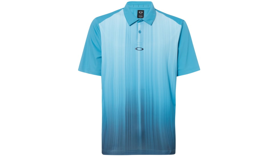 Oakley Infinity Line Golf Polo Short Sleeve - Mens, Stormed Blue, Large, 434309-6SB-L