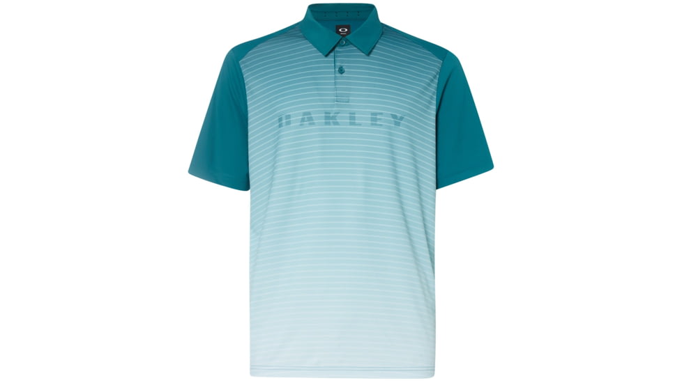Oakley J Joyce Gradient Brand Polo - Mens, Petrol, Extra Small, 434317-9PE-XS